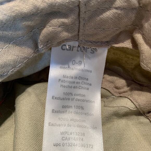 CARTER’S Boys Canvas Lobster Bucket Hat / Size 0-9 Months - Picture 5 of 6